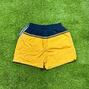 NEW Vintage Extreme Limit Men’s Swimming Trunks Size Medium Navy Blue Gold